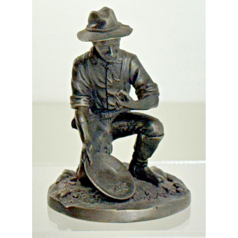 Franklin Mint The Prospector Gold Miner Fine Pewter Figurine 1974 Vintage USA